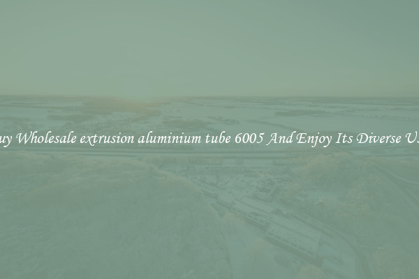 Buy Wholesale extrusion aluminium tube 6005 And Enjoy Its Diverse Uses
