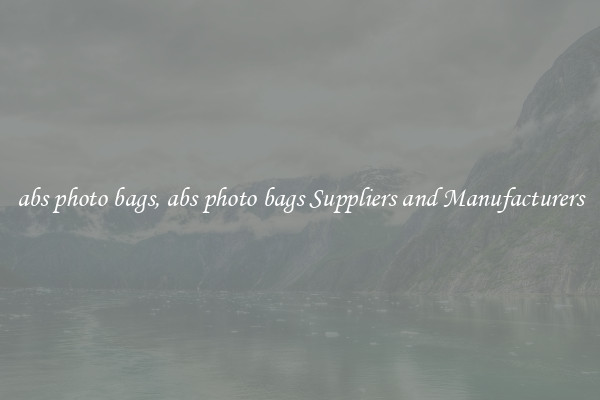 abs photo bags, abs photo bags Suppliers and Manufacturers