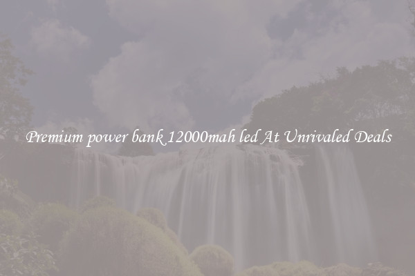 Premium power bank 12000mah led At Unrivaled Deals