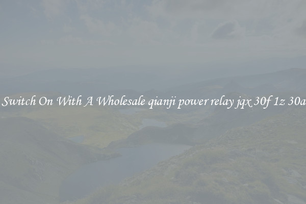 Switch On With A Wholesale qianji power relay jqx 30f 1z 30a