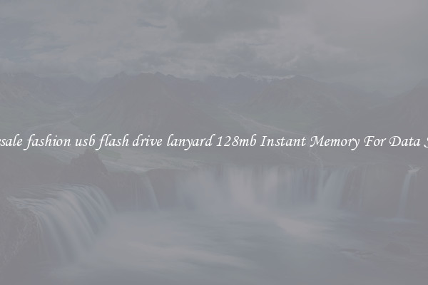Wholesale fashion usb flash drive lanyard 128mb Instant Memory For Data Storage