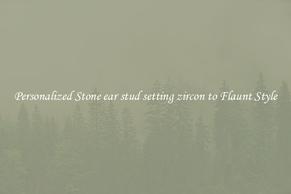 Personalized Stone ear stud setting zircon to Flaunt Style