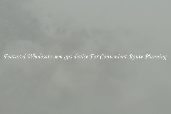 Featured Wholesale oem gps device For Convenient Route Planning 