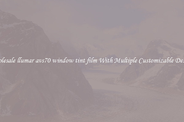Wholesale llumar avs70 window tint film With Multiple Customizable Designs