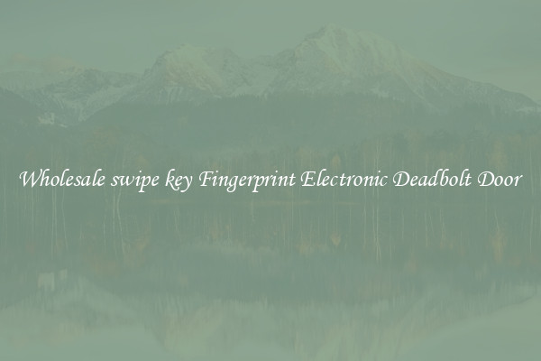 Wholesale swipe key Fingerprint Electronic Deadbolt Door 
