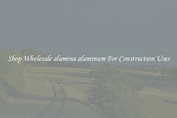 Shop Wholesale alumina aluminum For Construction Uses