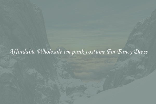Affordable Wholesale cm punk costume For Fancy Dress