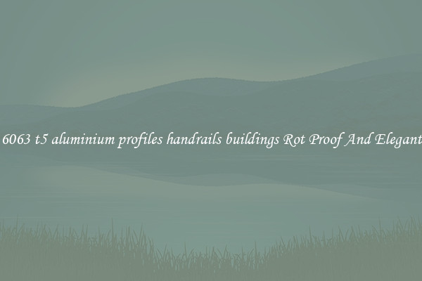 6063 t5 aluminium profiles handrails buildings Rot Proof And Elegant